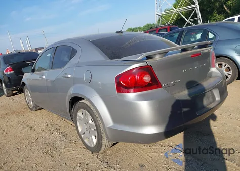 2014 Dodge Avenger Se из США, поврежденный, VIN 1C3CDZAB7EN144553